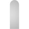 Ekena Millwork Round Top Surface Mount PVC Gable Vent: Non-Functional, w/ 3-1/2"W x 1"P Standard Frame, 12"W x 38"H GVPRT12X3801SN - alternate 3